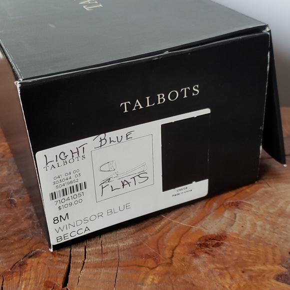 Talbots Becca Flats Windsor Blue 8 GREAT CONDITION - Picture 8 of 8